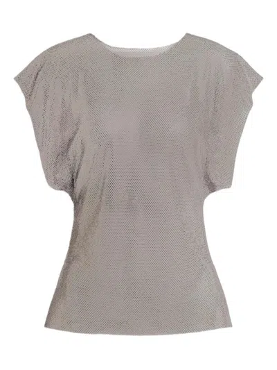 ALBERTA FERRETTI ALBERTA FERRETTI CRYSTALS NET T-SHIRT CLOTHING