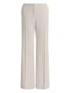 Alberta Ferretti Cuffed Trousers In Neutral