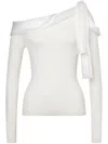 Alberta Ferretti Cut-out Detailing Top In White