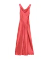 Alberta Ferretti Cut-out Gown In Red