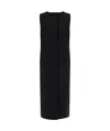 Alberta Ferretti Cut-out Long Gilet In Black