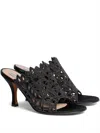 Alberta Ferretti Cut-out Sandals In Black