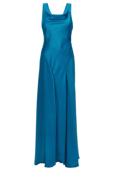 ALBERTA FERRETTI ALBERTA FERRETTI CUT-OUT SATIN DRESS