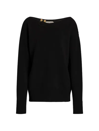 Alberta Ferretti Cut-out Sweater In Black