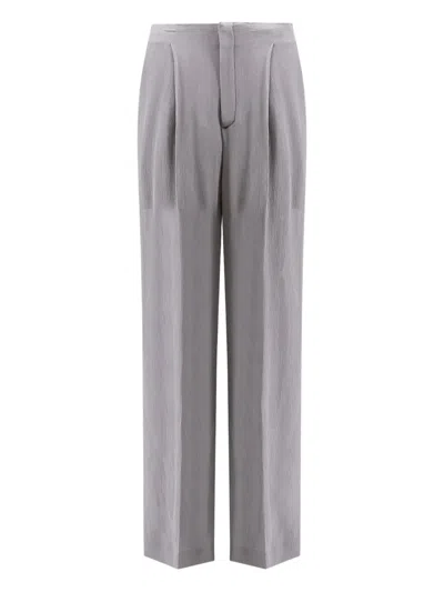 ALBERTA FERRETTI DART CREPE TROUSERS
