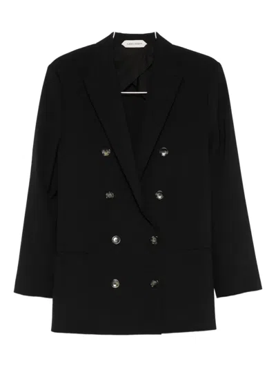 Alberta Ferretti Double-breasted Blazer In Black