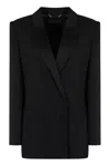 Alberta Ferretti Double-breasted Blazer In Black