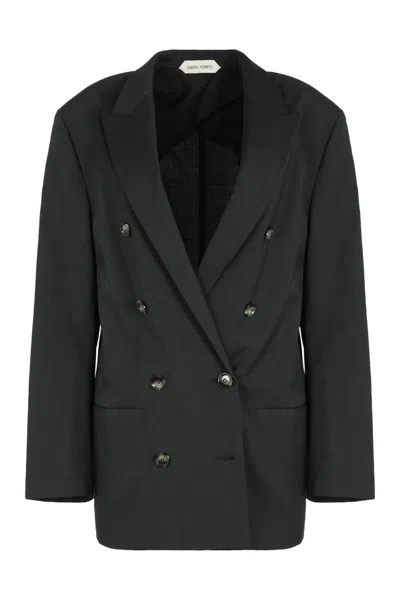 ALBERTA FERRETTI ALBERTA FERRETTI DOUBLE-BREASTED BLAZER IN WOOL BLEND