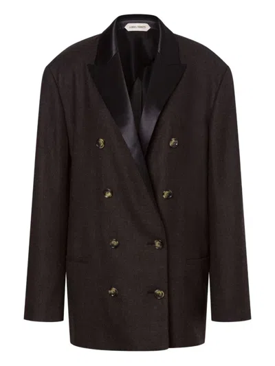 ALBERTA FERRETTI DOUBLE-BREASTED WOOL BLAZER