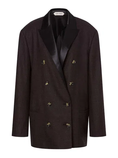 ALBERTA FERRETTI DOUBLE-BREASTED WOOL BLAZER