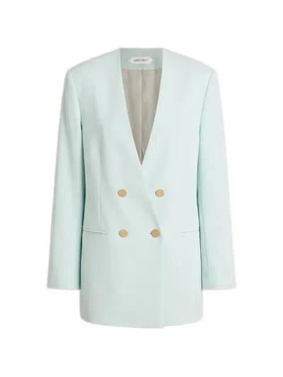 Alberta Ferretti Double-breasted Blazer In Blue