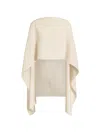 Alberta Ferretti Draped Cape In Neutral