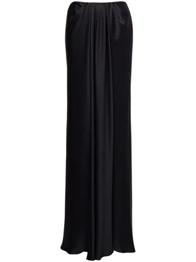 ALBERTA FERRETTI DRAPED MAXI-SKIRT