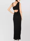 Alberta Ferretti Draped One Shoulder Floor-length Dress