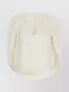 Alberta Ferretti Cape-inspired Stretch Cady Top With Draped Elegance In White