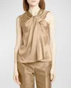 Alberta Ferretti Top In Beige