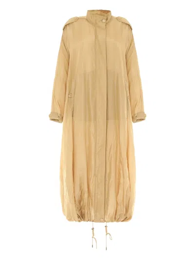 ALBERTA FERRETTI DRAWSTRING-DETAIL COAT