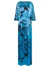 Alberta Ferretti Long Patterned Dress