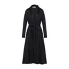 Alberta Ferretti Alberta Ferreti Virgin Wool Midi Dress In Black