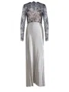 Alberta Ferretti Dress Made Of Satin. In Gray