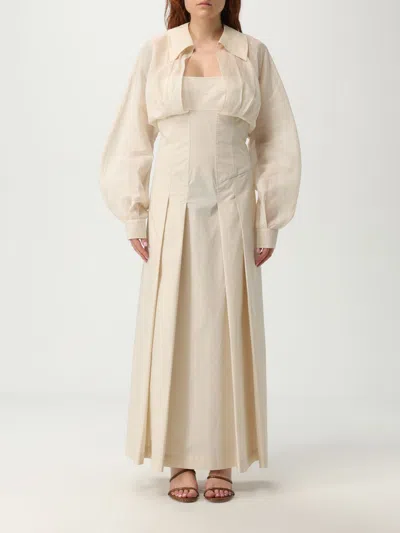 Alberta Ferretti Dress  Woman Color Beige In Neutral
