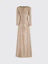 Alberta Ferretti Miakdo Long Beige Maxi Dress In Neutral