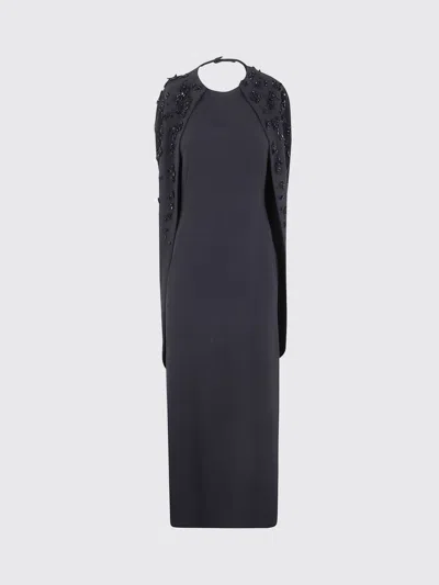 Alberta Ferretti Dress  Woman Color Black In Blue