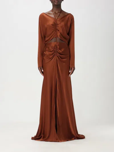 Alberta Ferretti Dress  Woman Colour Brown