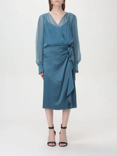 ALBERTA FERRETTI DRESS ALBERTA FERRETTI WOMAN COLOR TEAL,413526023