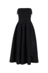 Alberta Ferretti Alberta Ferreti Wool Silk Dress In Black
