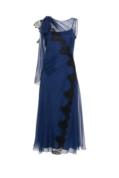 Alberta Ferretti Dress In Blu