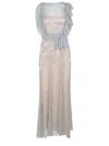 Alberta Ferretti Sleeveless Dress In Gray