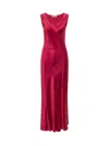 Alberta Ferretti Slip Midi Dress In Pink