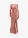 Alberta Ferretti Draped Dress In Pink