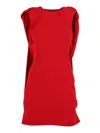 Alberta Ferretti Sleek Form-fitting Dress With Minimalist Design In Red
