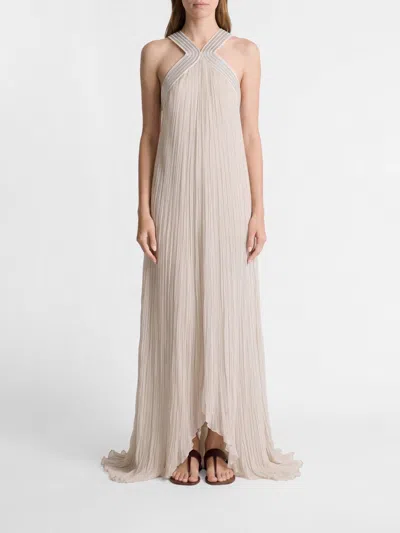 Alberta Ferretti Dress  Woman Color Grey In White