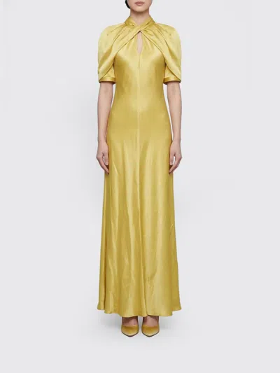 Alberta Ferretti Dress In Yellow
