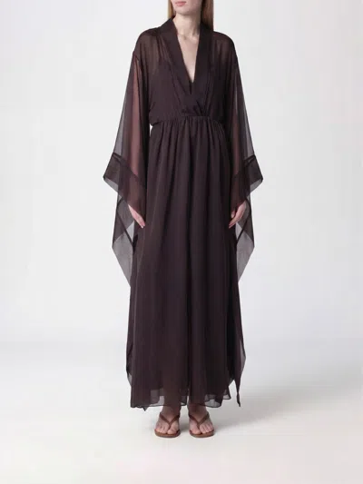 Alberta Ferretti Dress Woman Color Brown
