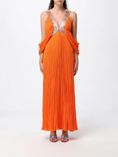 Alberta Ferretti Dress Woman Color Orange