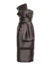Alberta Ferretti Midi Dress In Black