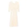 Alberta Ferretti Stretch-silk Midi Dress In Neutral