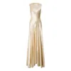 Alberta Ferretti Sleeveless Dress In Neutral