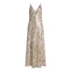 Alberta Ferretti Printed Sequins Long Dress Clothing In Multi