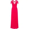 Alberta Ferretti Multi-way-strap Maxi Dress In Pink