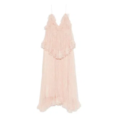 Alberta Ferretti Dresses Pink In Neutral