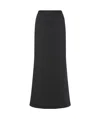 Alberta Ferretti Elastic Waist Skirt In Black
