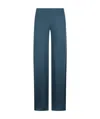 Alberta Ferretti Jersey Trousers In Blue