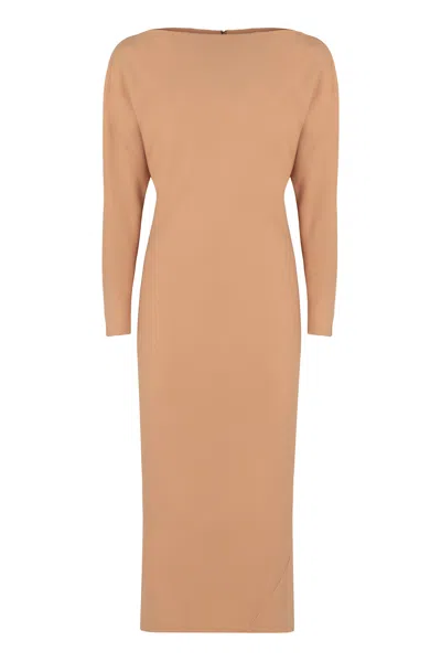 ALBERTA FERRETTI ELEGANT LONG DRESS IN SOFT FABRIC