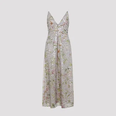 Alberta Ferretti Alberta Ferreti Paiettes Long Dress In Multi