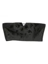 Alberta Ferretti Embellished Top In Black